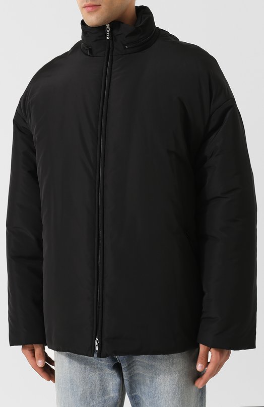 Пуховая куртка на молнии с воротником-стойкой Balenciaga 