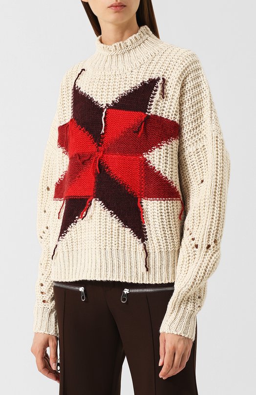 Вязаный пуловер из смеси шерсти и хлопка Isabel Marant 