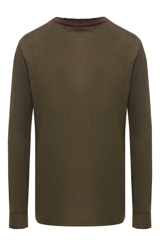 Кашемировый пуловер с контрастной отделкой Marni 
