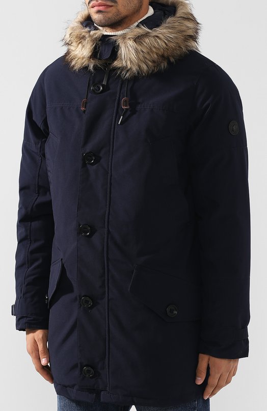 Куртка прямого кроя на молнии с капюшоном Polo Ralph Lauren 