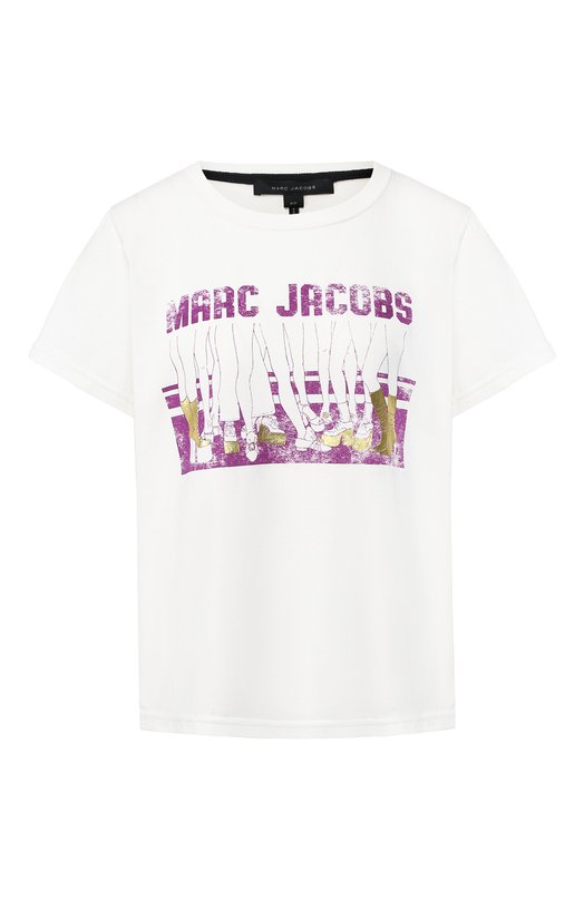 Хлопковая футболка с принтом Marc by Marc Jacobs 