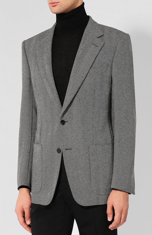 Однобортный пиджак из шерсти Tom Ford 