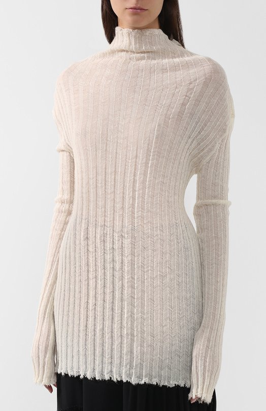 Вязаный пуловер со спущенным рукавом Ann Demeulemeester 
