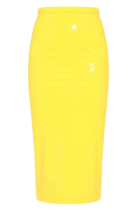 Однотонная юбка-карандаш с разрезом No. 21 