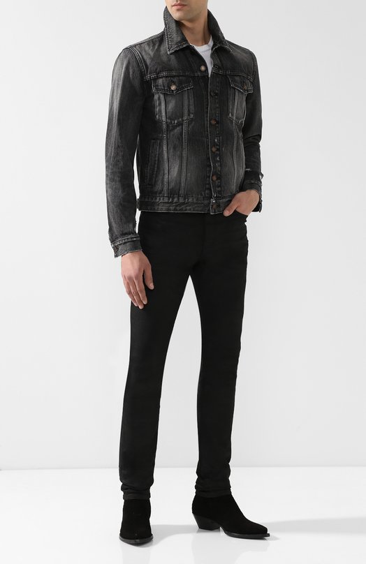 Джинсовая куртка на пуговицах Yves Saint Laurent 