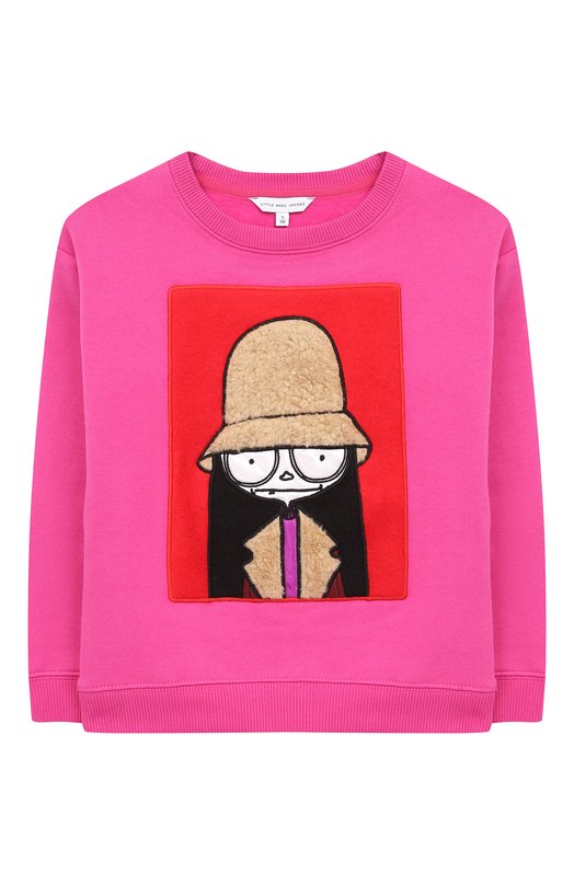 Хлопковый свитшот с аппликациями Marc Jacobs