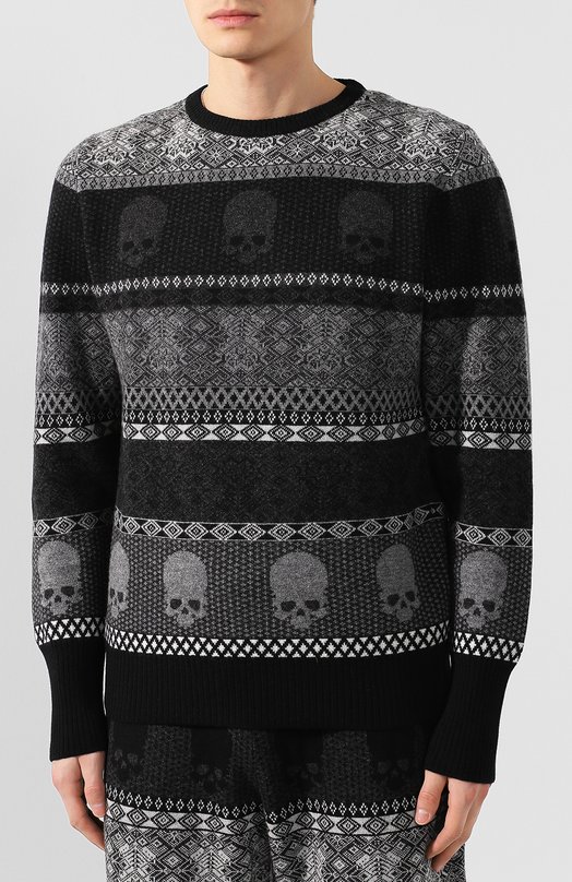 Шерстяной свитер с принтом GEMMA.H 
