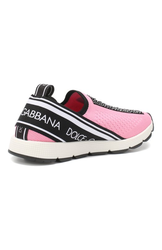 Dolce & Gabbana Текстильные кроссовки со стразами без шнуровки Dolce & Gabbana