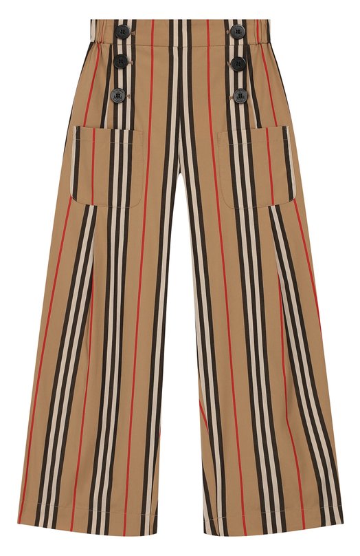 Укороченные брюки из хлопка Burberry 9100377