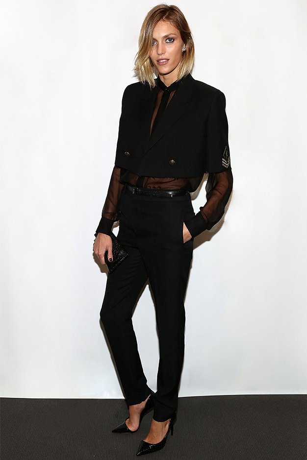 Аня Рубик в Saint Laurent