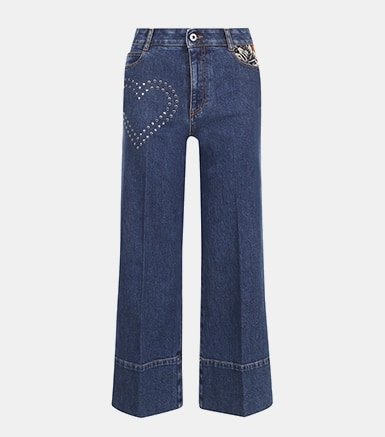 Укороченные расклешенные джинсы Stella McCartney