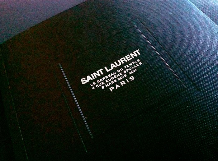 Приглашение Saint Laurent осень-зима 2015