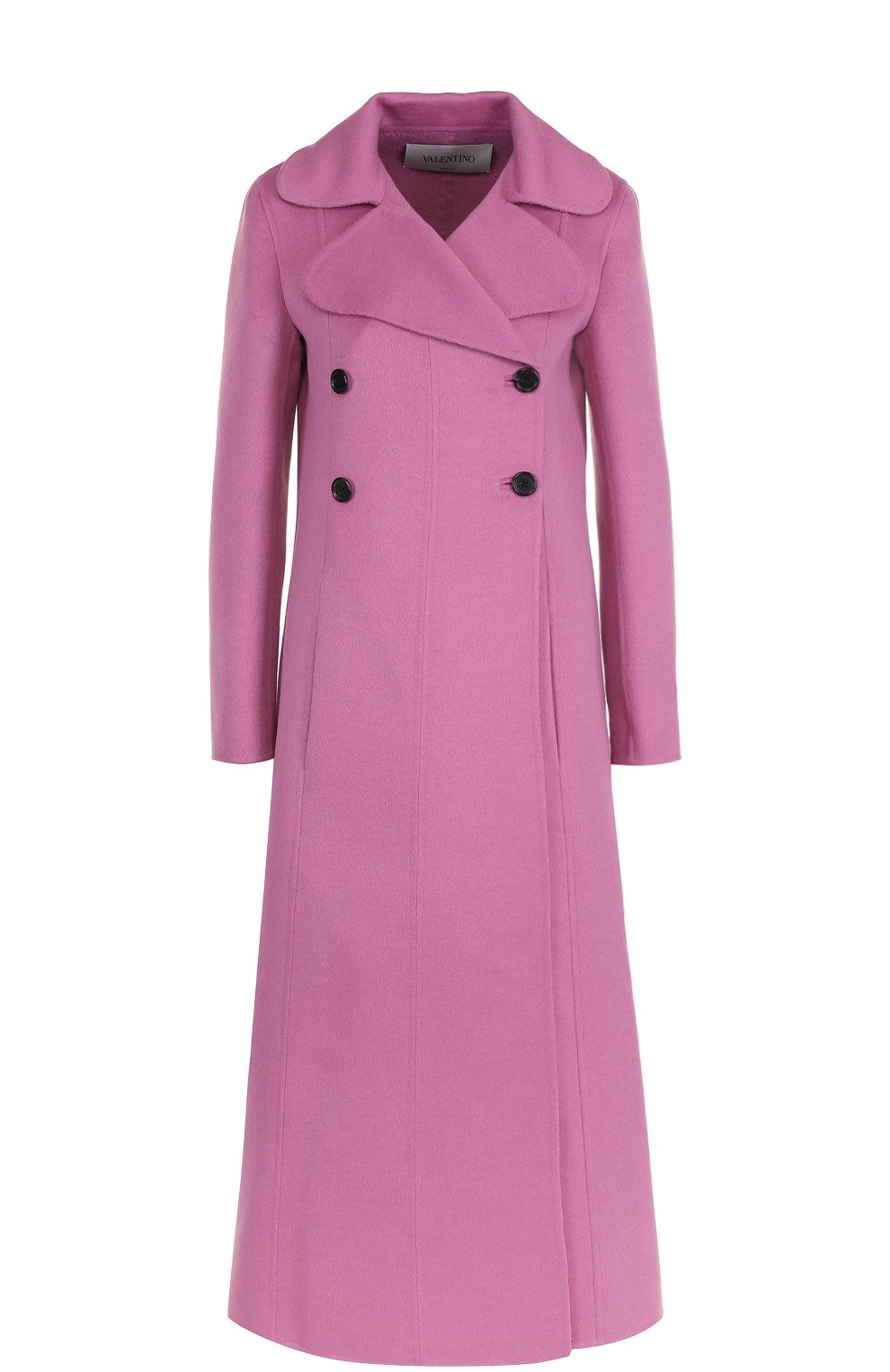 Шерстяное двубортное пальто Valentino